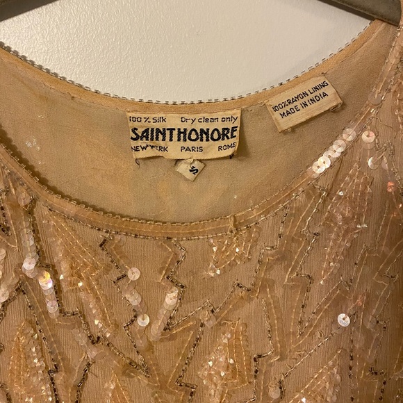 Vintage beaded and sequined flapper dress - Picture 2 of 3